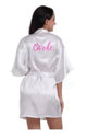 Satin Silk Robes plus Size Wedding Bathrobe Bride Bridesmaid Dress Gown Women Clothing Sleepwear Maid of Honor Rose Gold