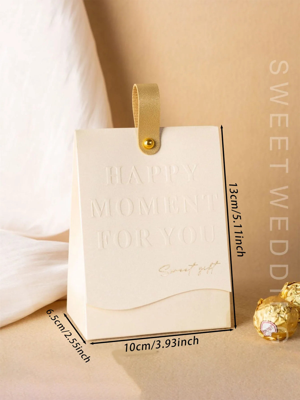 10Pcs Creative Leather Portable Gift Box High-End Portable Wedding Candy Paper Box Party Packaging Supplies Paper Box