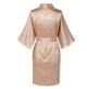 Satin Silk Robes plus Size Wedding Bathrobe Bride Bridesmaid Dress Gown Women Clothing Sleepwear Maid of Honor Rose Gold