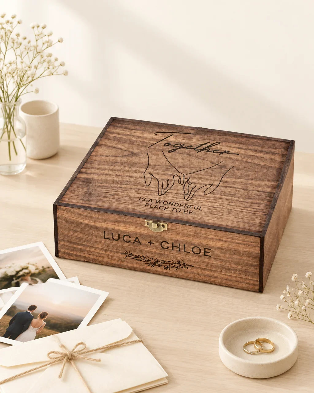 Capsule temporelle de mariage personnalisée