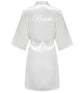 Satin Silk Robes plus Size Wedding Bathrobe Bride Bridesmaid Dress Gown Women Clothing Sleepwear Maid of Honor Rose Gold