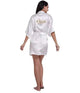 Satin Silk Robes plus Size Wedding Bathrobe Bride Bridesmaid Dress Gown Women Clothing Sleepwear Maid of Honor Rose Gold